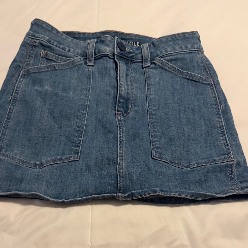 American Eagle Outfitters Blue Denim Mini Skirt